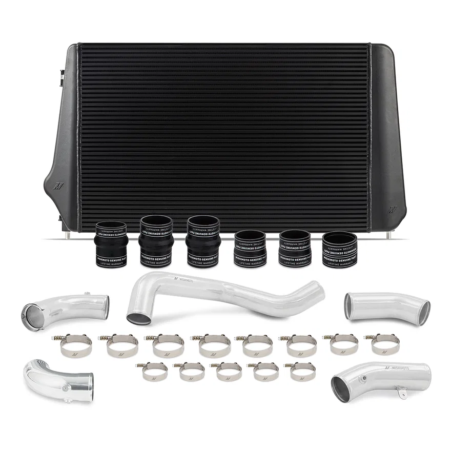 Intercooler Kit, Black/Polished, fits Chevrolet/GMC 6.6L Duramax L5P 2017-2019