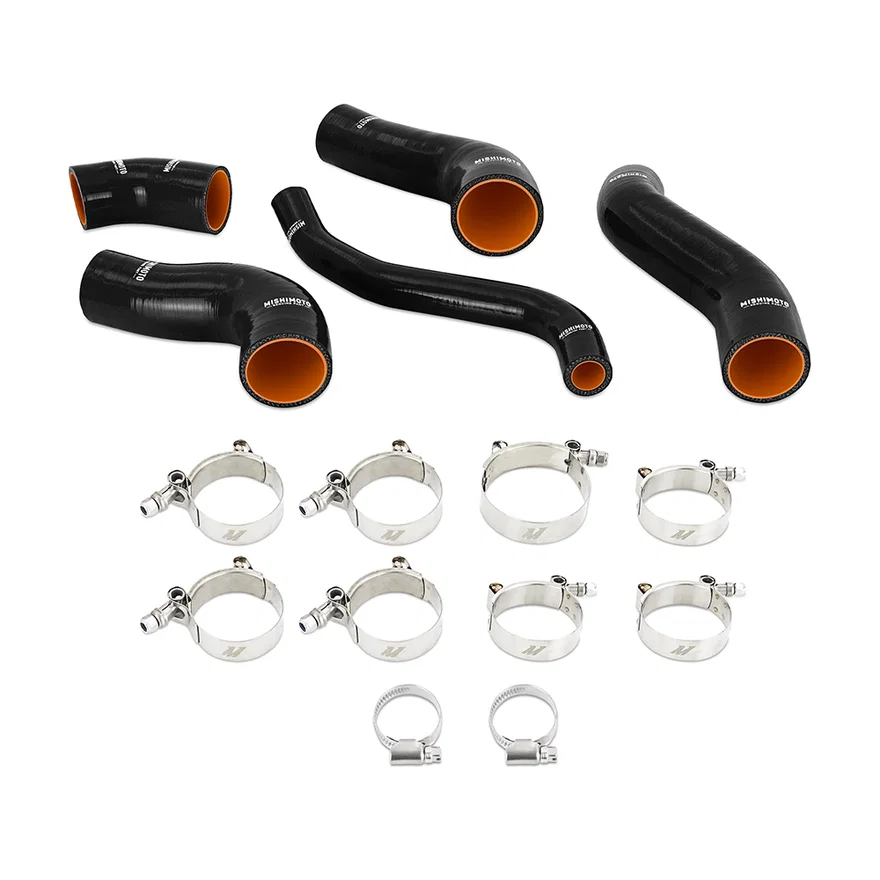 Silicone Intercooler Hose Kit, Black, fits Hyundai Veloster Turbo 2013-2017