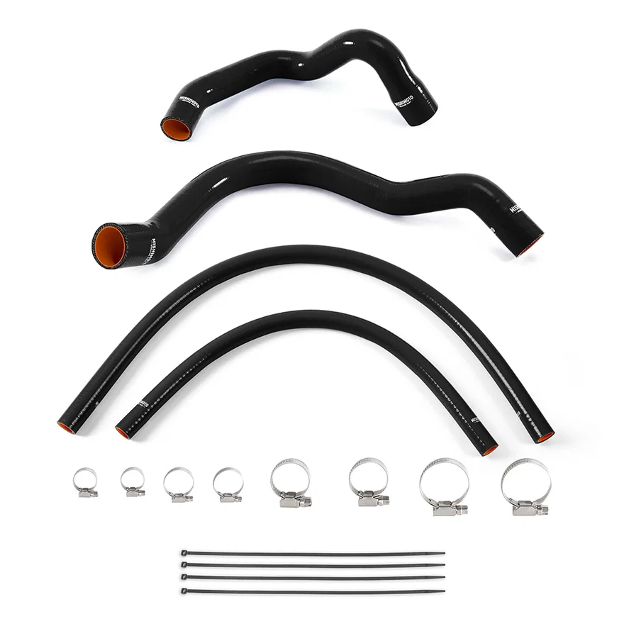 Silicone Radiator and Heater Hose Kit, Black, fits Jeep Cherokee XJ 4.0L 1991-01