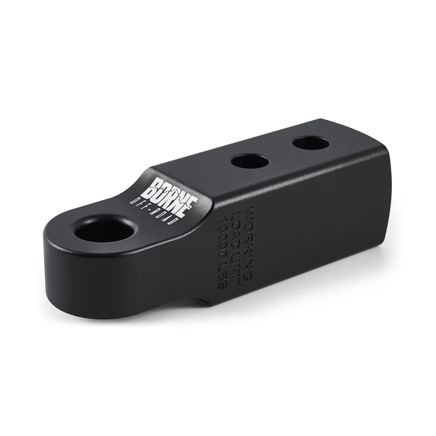 Borne Off-Road BNHR-2-BK 2 in Hitch Receiver Shackle Mount, Black