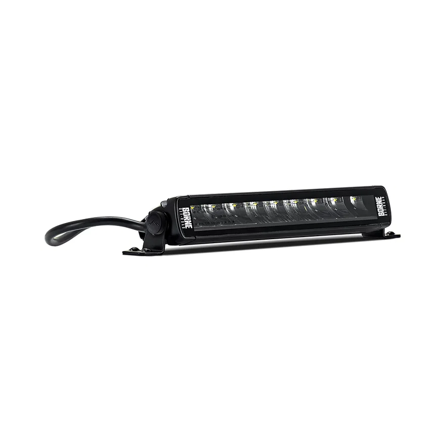 Borne Off-Road BNLT-LB-SS10 Light Bar, Single Row Straight, 10 in