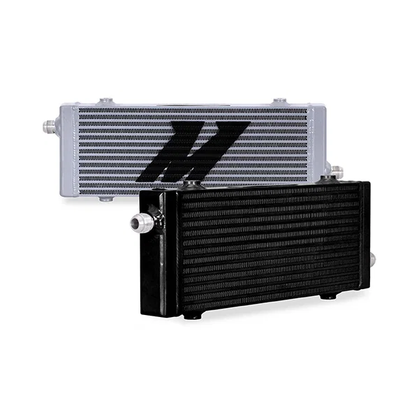 MMOC-SP-MSL Universal Oil Cooler, Cross Flow Bar and Plate, Silver, Medium
