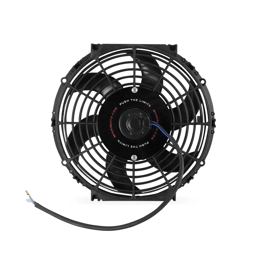 Electric Fan, Slim, Curved Blade, Black, 10 in