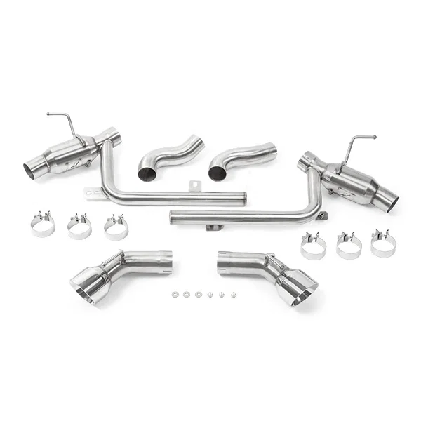 Dual Tip Pro Axle-Back Exhaust, Polished, fits Chevrolet Camaro SS 2016-2024