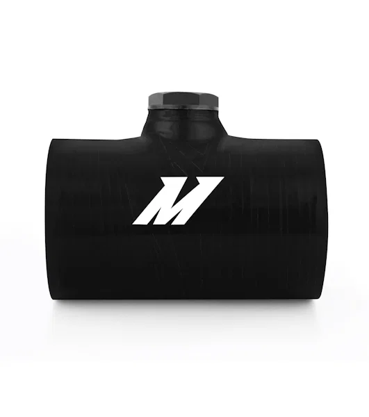 Straight Coupler, Black, Silicone, 2.50in, w/1/8 NPT Bung