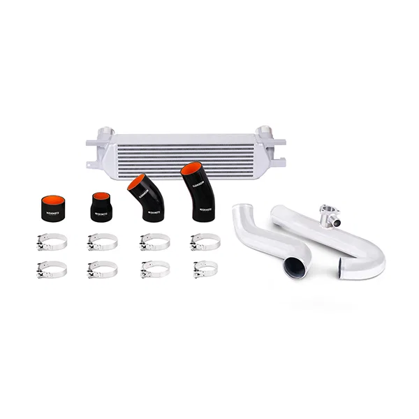 Intercooler Kit, Silver/Polished, fits Ford Mustang EcoBoost 2015-2023