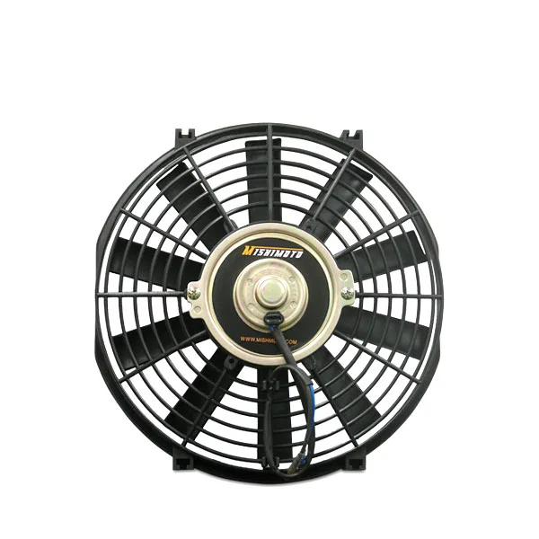 Electric Fan, Slim, Straight Blade, Black, 12 in