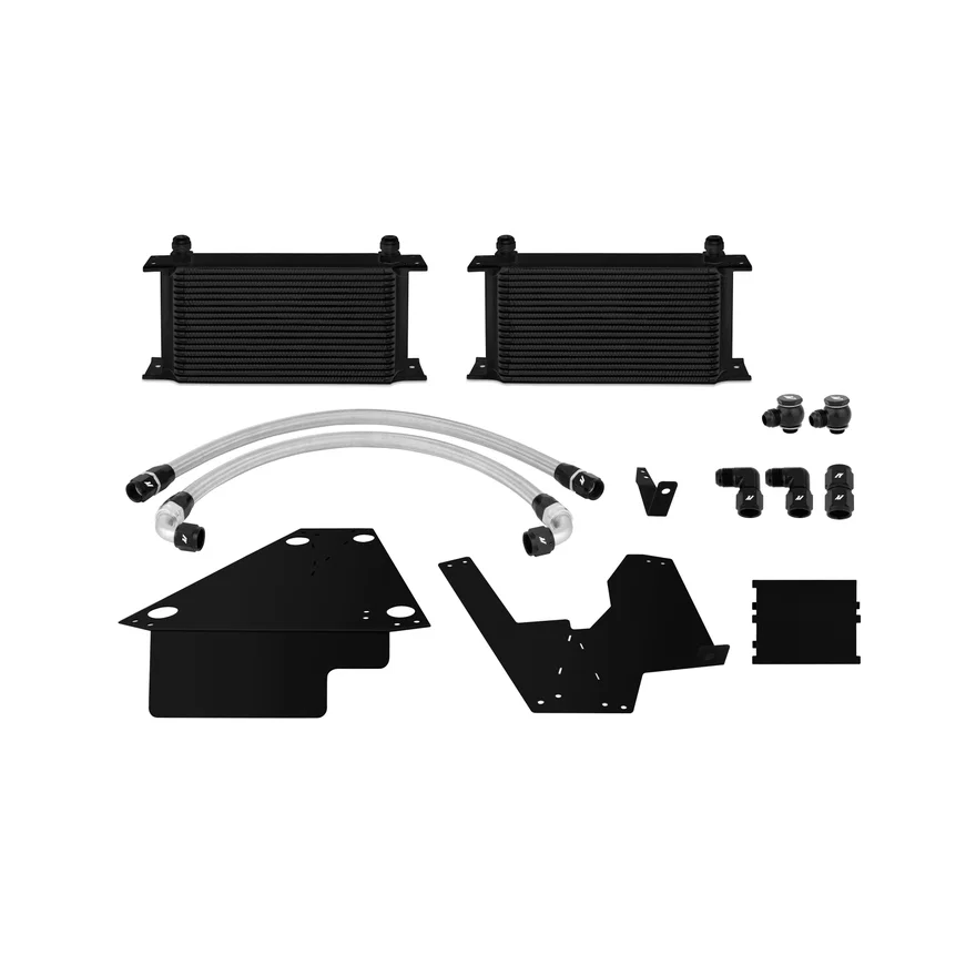 Oil Cooler Kit, Black, fits Mitsubishi Lancer Evolution X 2008-2015