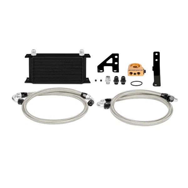 Oil Cooler Kit, Black, Thermostatic, fits Subaru WRX STI 2015-2021