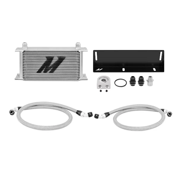 Oil Cooler Kit, Silver, fits Ford Mustang 5.0L 1979-1993
