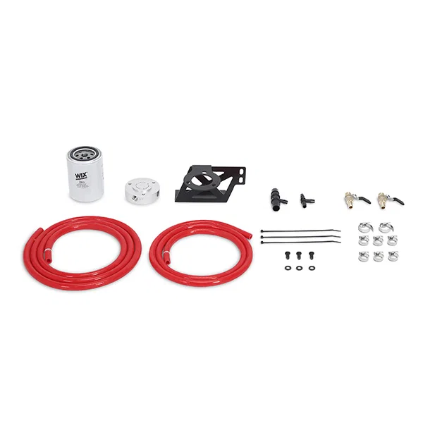 Coolant Filter Kit, Red, fits Ford 6.4L Powerstroke 2008-2010