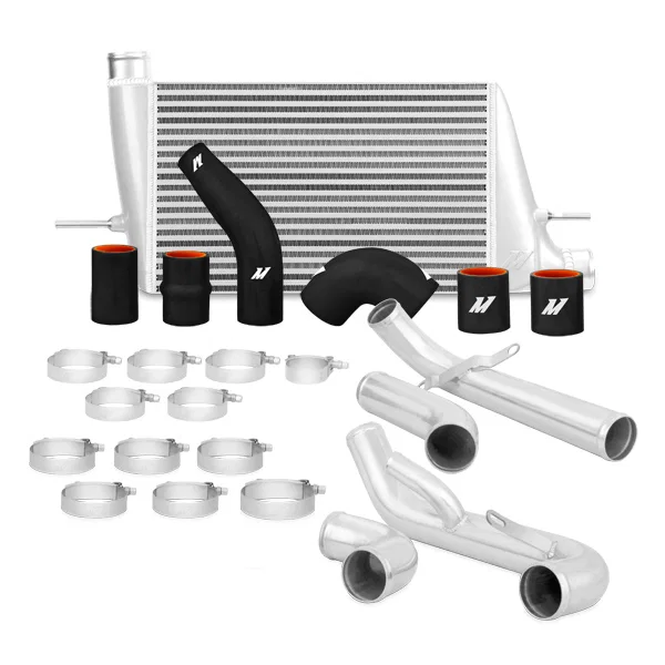 Intercooler Kit, Silver/Silver, fits Mitsubishi Lancer Evo X 2008-2015