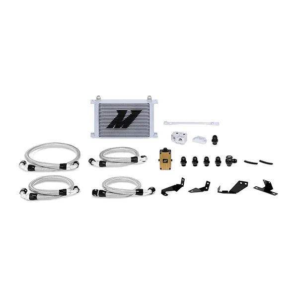 Oil Cooler Kit, Silver, Thermostatic, fits Pontiac GTO 2004-2006