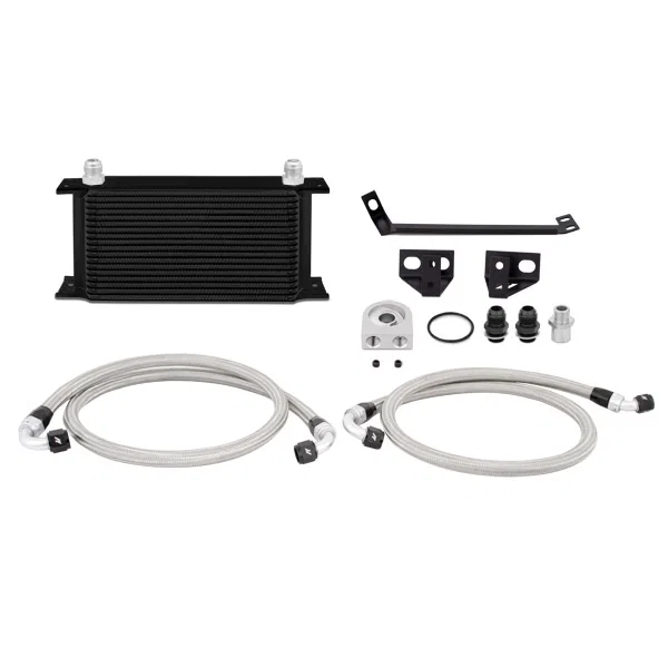 Oil Cooler Kit, Black, fits Ford Mustang EcoBoost 2015-2017
