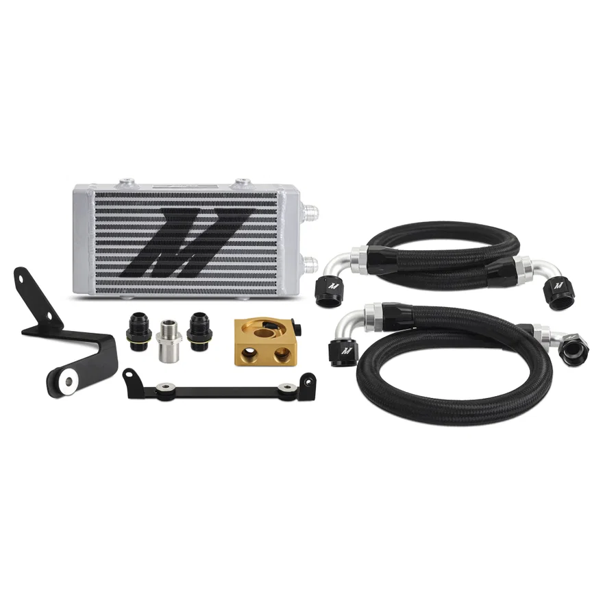 Oil Cooler Kit, Silver, Thermostatic, fits Toyota GR Corolla 2023+