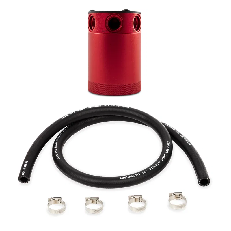 Compact Baffled Oil Catch Can, 3-Port