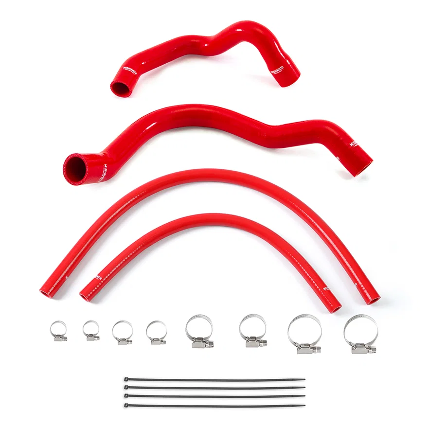 Silicone Radiator and Heater Hose Kit, Red, fits Jeep Cherokee XJ 4.0L 1991-2001