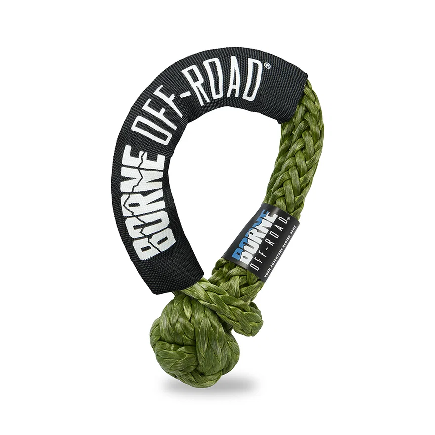 Borne Off-Road BNSS-12-AG Soft Shackle, Army Green, 1/2 in