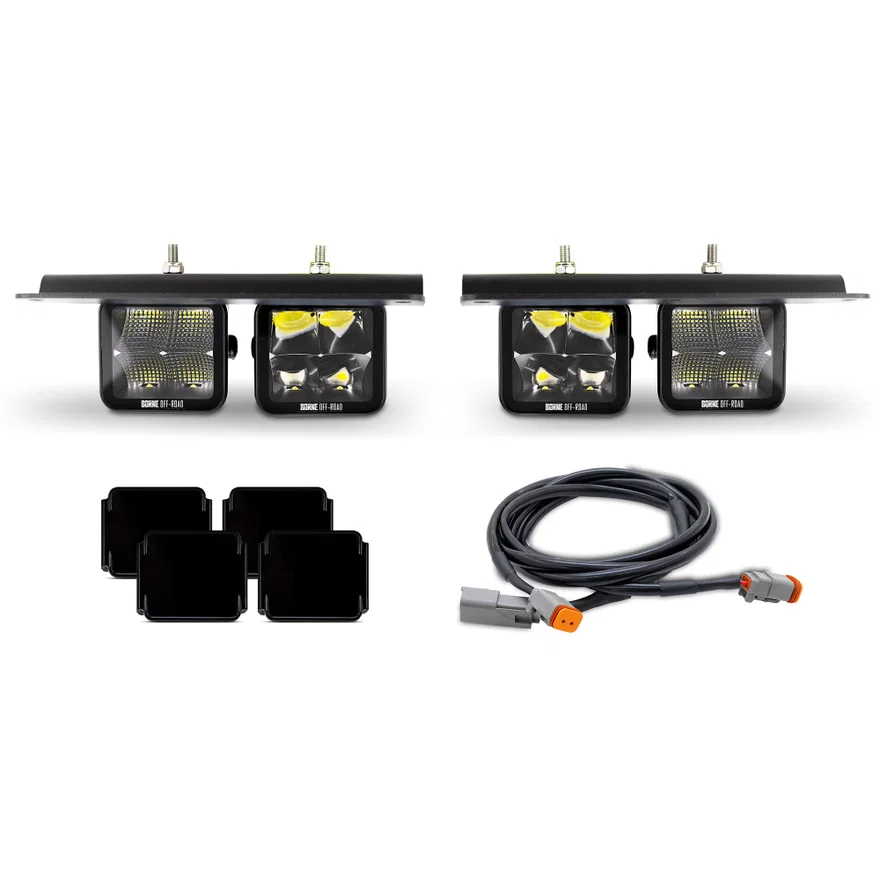 Bumper Fog Lights, fits Ford Bronco 2021+ w/Modular Bumper and Upfitter