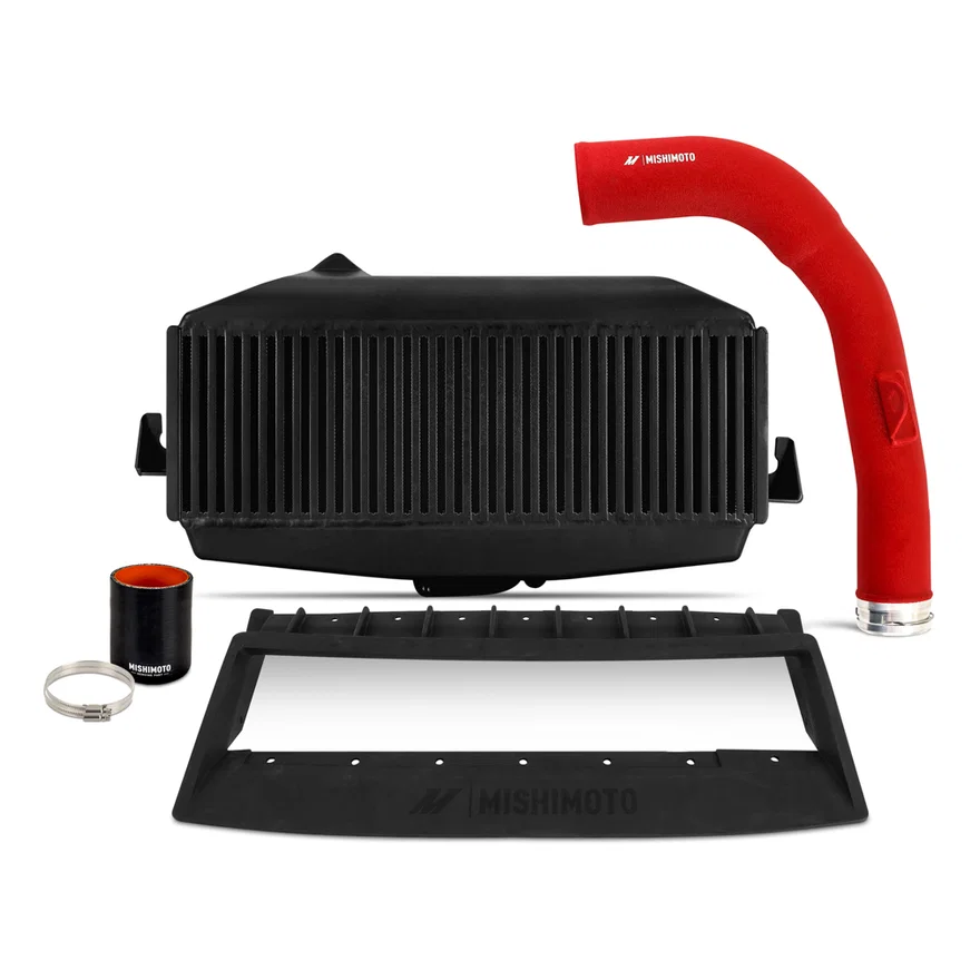 Top-Mount Intercooler Kit, Red Pipe, fits Subaru WRX 2022+