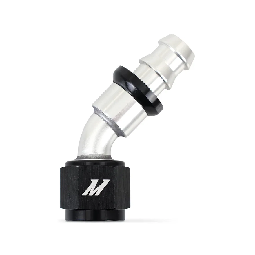 Push-Lock Fitting, -8AN, 45-Degree