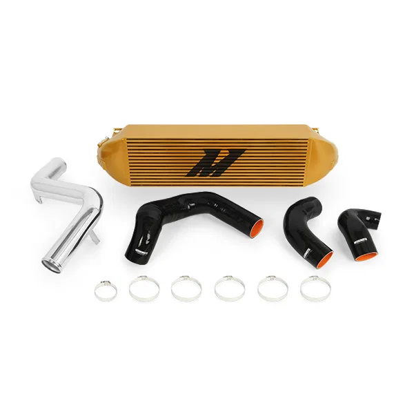 Intercooler Kit, Gold/Polished, fits Ford Focus ST 2013-2018