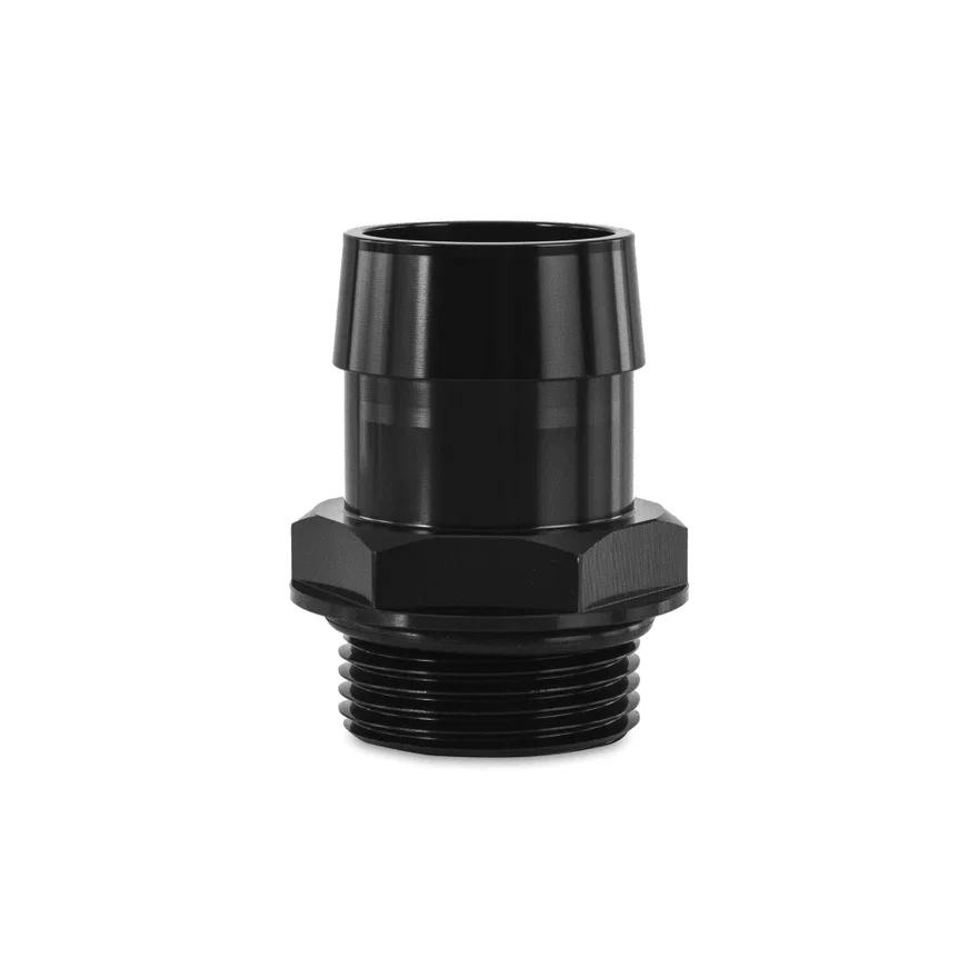 16ORB to 1-1/4in Hose Barb Aluminum Fitting, Black