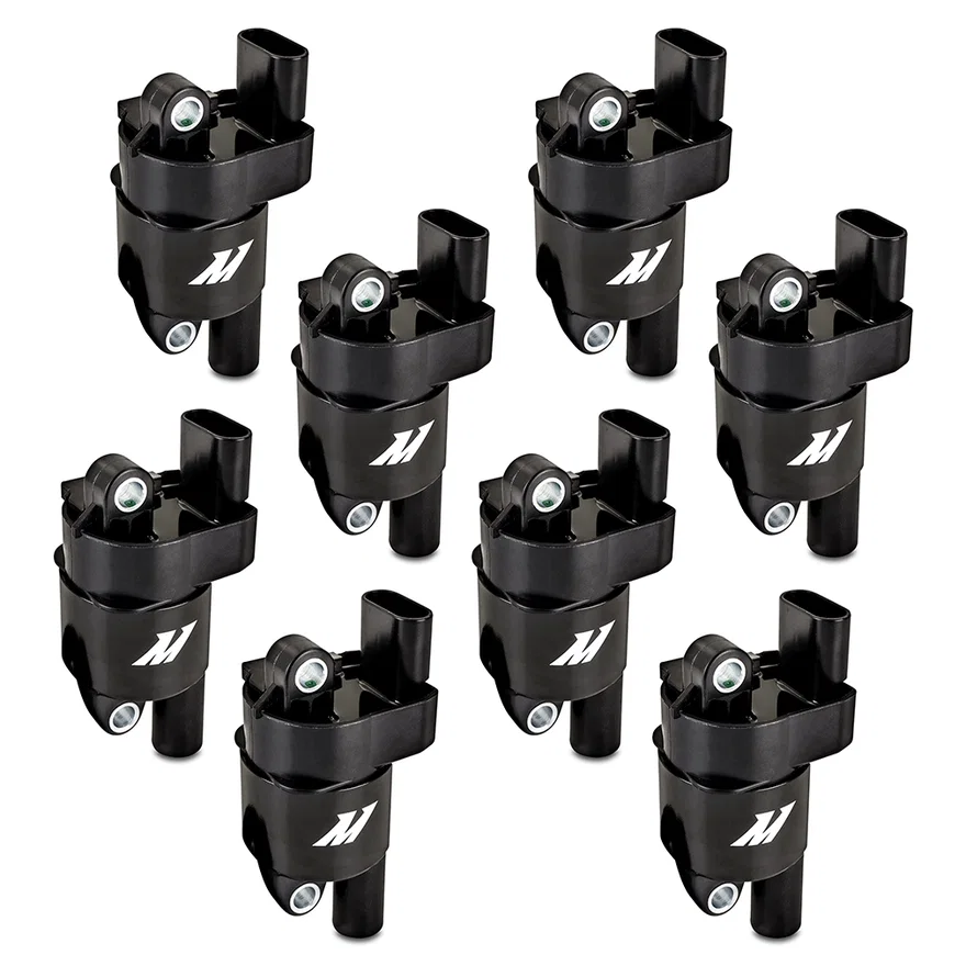 Ignition Coil, Round, Set of 8, fits GM LS2/LS3/LS4/LS7/LS9