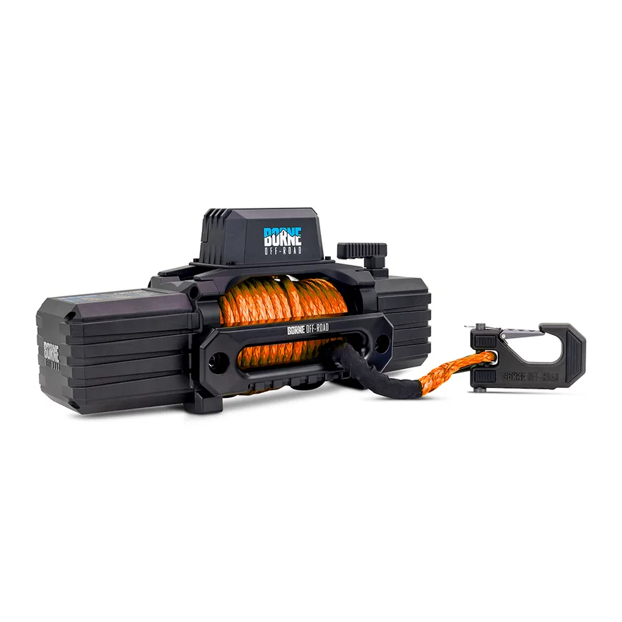 Borne Off-Road BNWN-12-SOR 12K Winch, Orange, Synthetic Rope