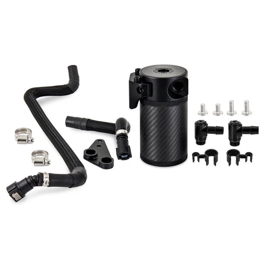 Baffled Oil Catch Can, Carbon Fiber, PCV Side, fits Chevrolet C8 Corvette 2020+
