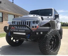 5817-504 Front Center Upper ORACLE Lighting VECTOR Series Full LED Grill- Jeep Wrangler JK image 23