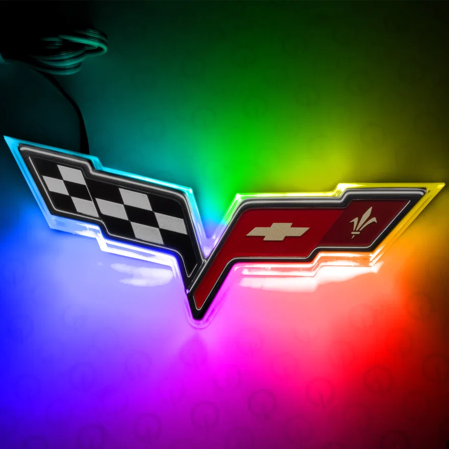 Rear Chevy Corvette C6 Illuminated Emblem