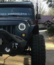 5769-023 - ORACLE 2007-2018 Jeep Wrangler JK Switchback LED Halo Headlights image 3