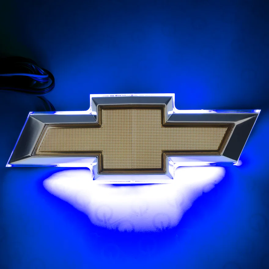 Illuminated Bowtie Rear Blue for Chevrolet Camaro