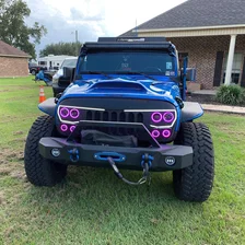 VECTOR Grille Surface Mount LED Halo Kit for Jeep JK/JL/JT - ColorSHIFT LED image 10