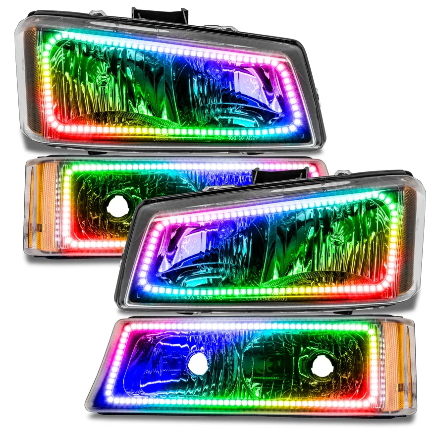 2003-2006 Chevy Silverado Pre-Assembled Headlights w/ Parking Lights
