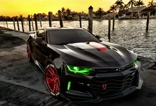 Chevrolet Camaro 2016-2018 ORACLE Backlit ColorSHIFT Fog Light DRL Kit image 5