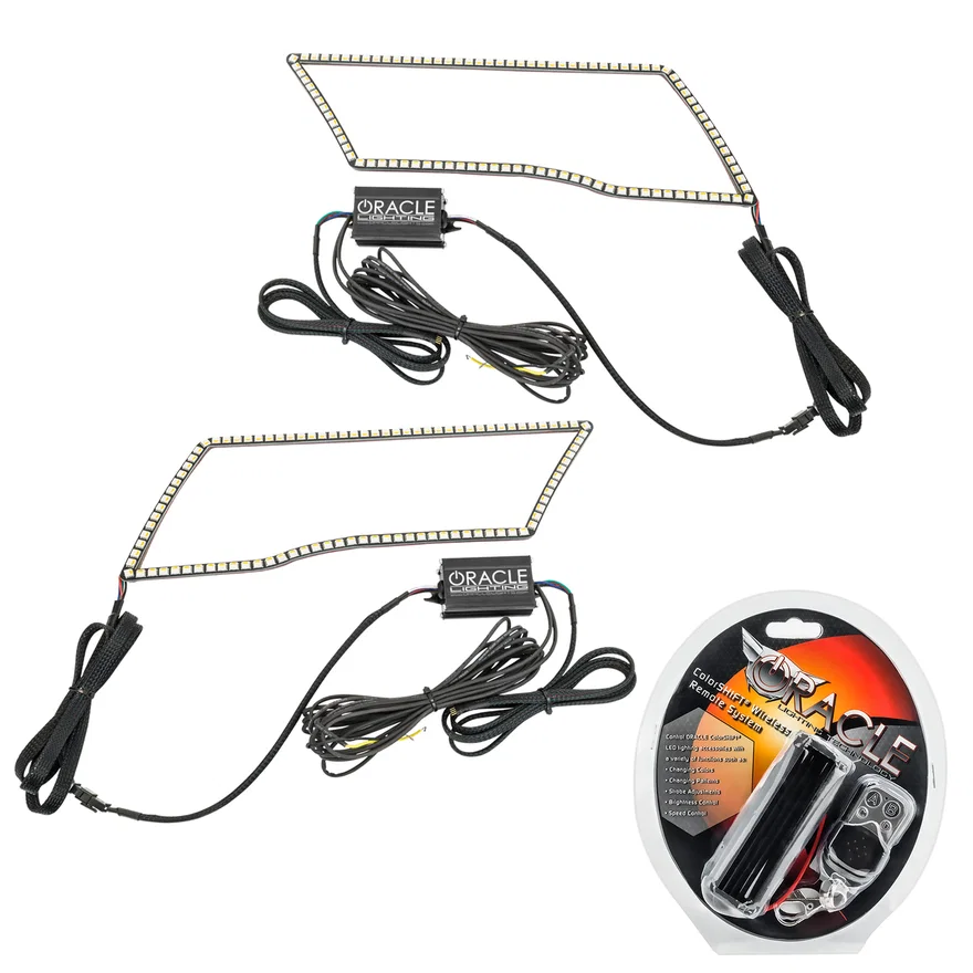 2009-2018 Dodge Ram in.Quadin. ColorSHIFT Headlight Halo Kit + Turn Signals