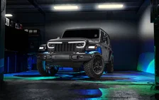 Front Center Upper Grille / Hood Scoop / Bumper Cover Kit for Jeep image 25