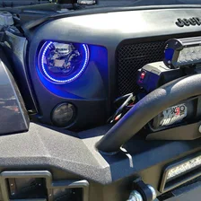 7 in. High Powered LED Headlights, Black Bezel, Dynamic ColorSHIFT image 8