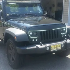 5817-504 Front Center Upper ORACLE Lighting VECTOR Series Full LED Grill- Jeep Wrangler JK image 20
