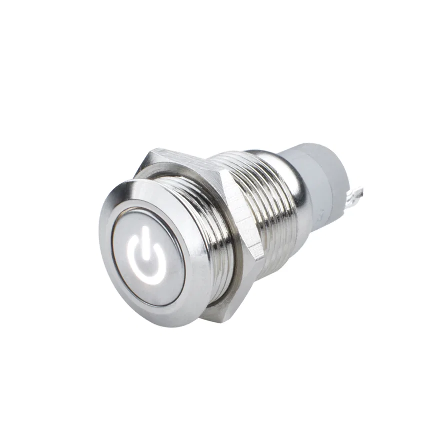 Power Symbol On/Off Flush Mount LED Switch
