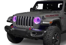 7 Inch High Powered LED Headlights - Black Bezel - Dynamic ColorSHIFT - Jeep JL/JT image 21