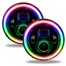 7in. High Powered LED Headlights - Black Bezel image 1
