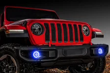 Jeep Wrangler JL/Gladiator JT LED Surface Mount Fog Light Halo Kit image 6