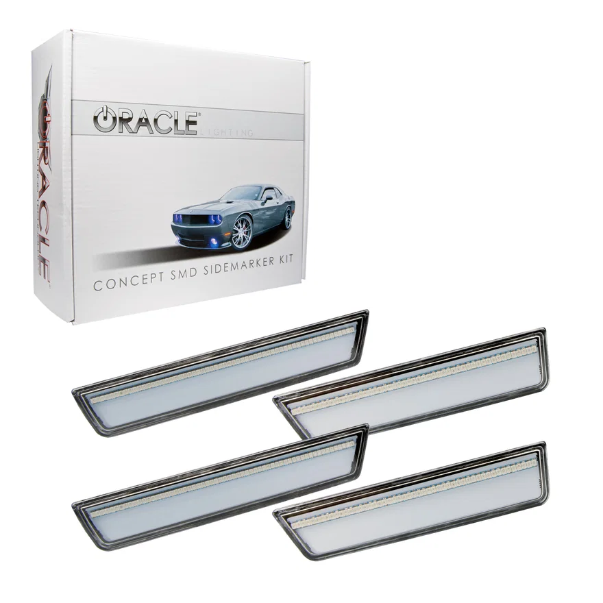 2008-2014 Dodge Challenger Concept Sidemarker Set - Clear - No Paint