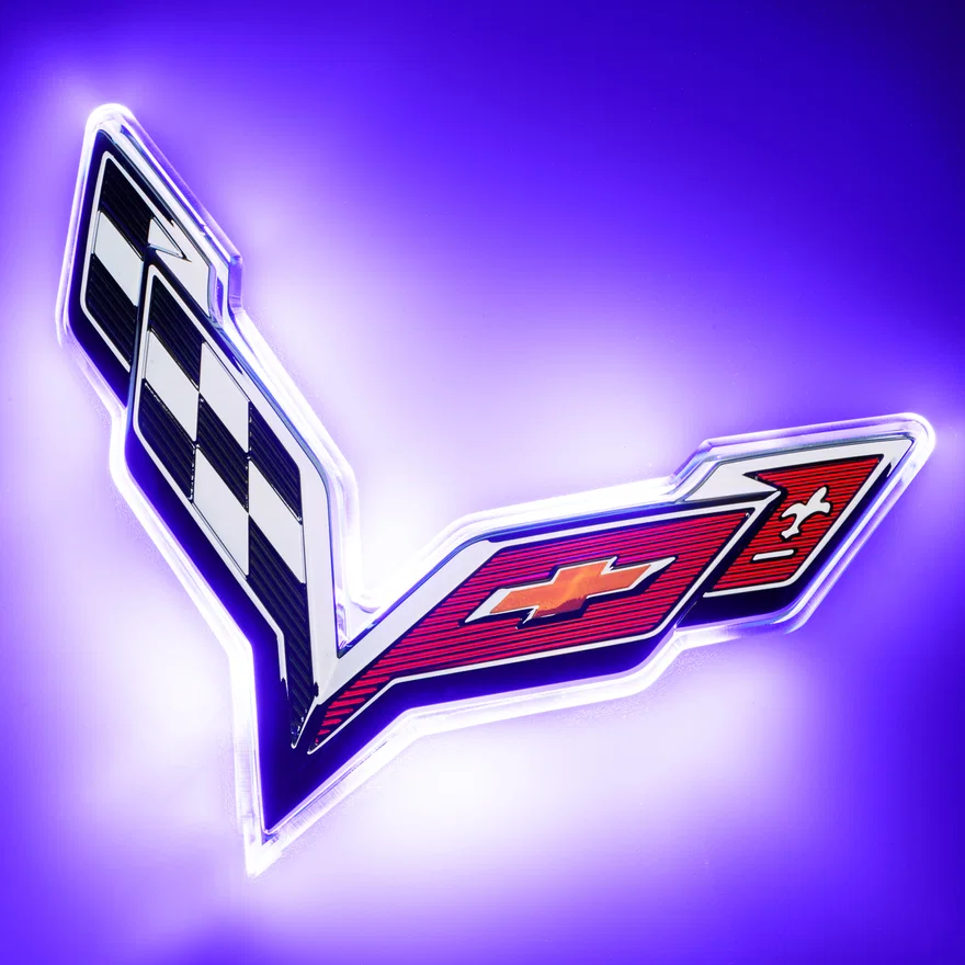 Corvette C7 Rear Illuminated Emblem - Dual Intensity