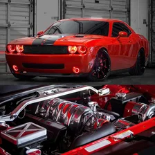 2008-2014 Dodge Challenger Dynamic ColorSHIFT Surface Mount Headlight & Fog Light Halo Kit - COMBO image 3