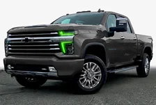 2020-2021 Chevrolet Silverado HD 2500/3500 ColorSHIFT RGB+W Headlight DRL Upgrade Kit image 5