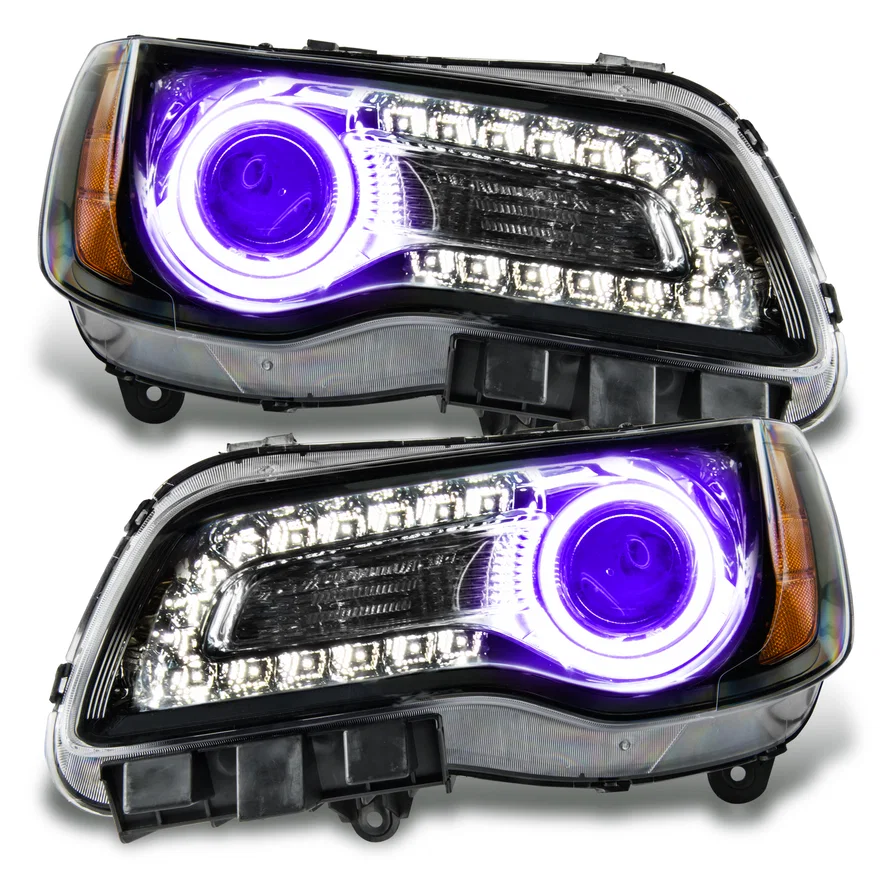 2011-2014 Chrysler 300C SMD HL - Black - NON HID